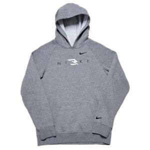 Nike 3 Brand Hoodie Youth Size XL Gray Pullover